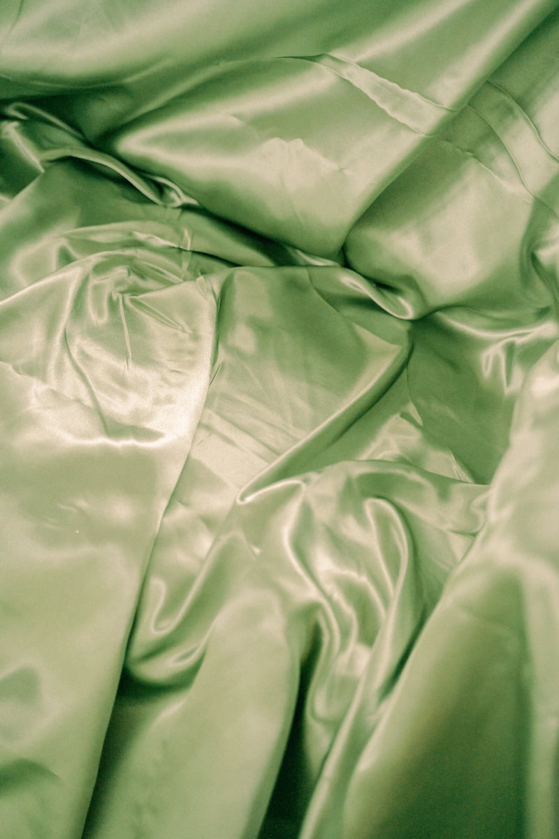 Green Satin Fabric